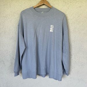 L*Space Soft Blue Crew Neck Sweater